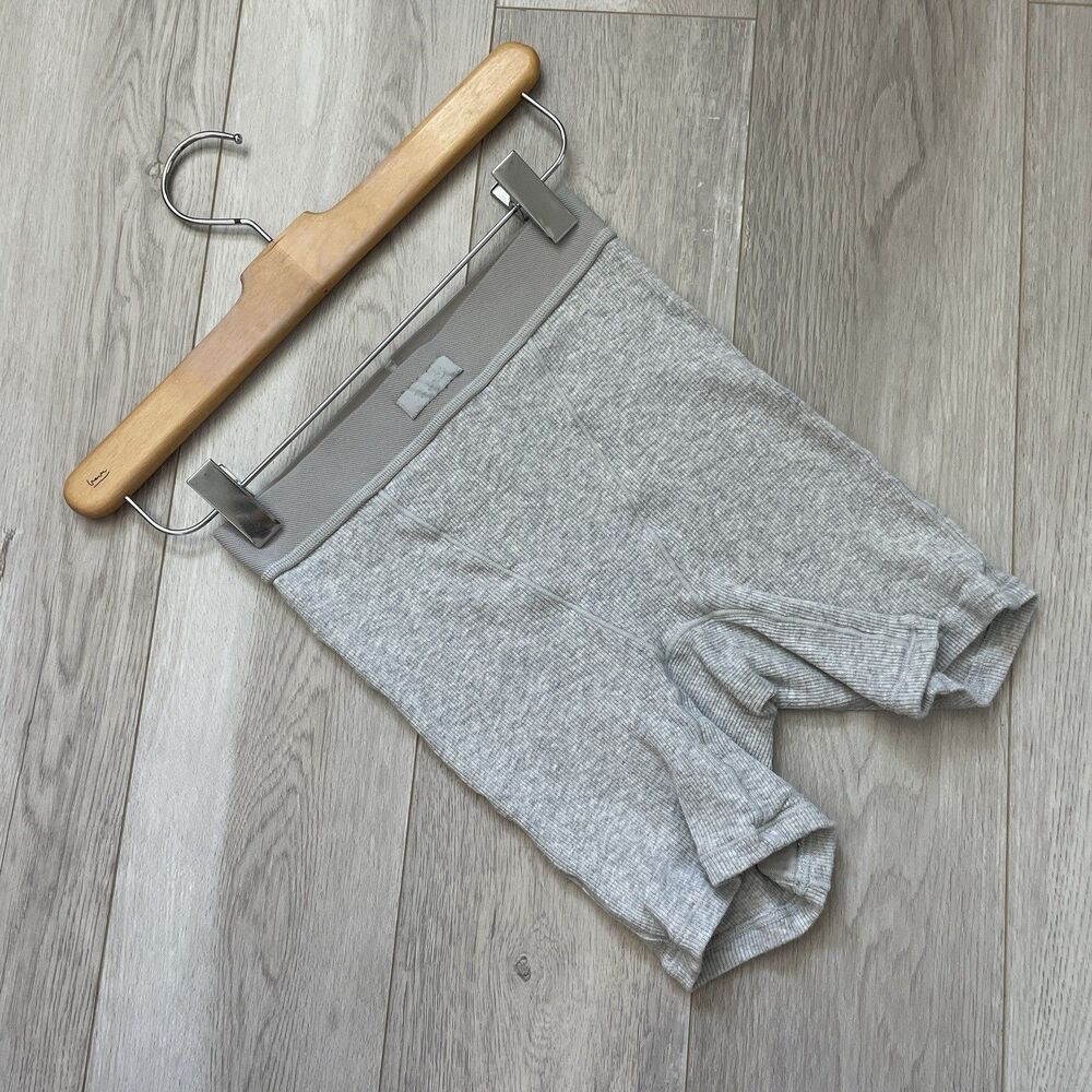 Skims Boxer Shorts cotton ribbed womens Gray (xxsmall) loungewear casual sleep